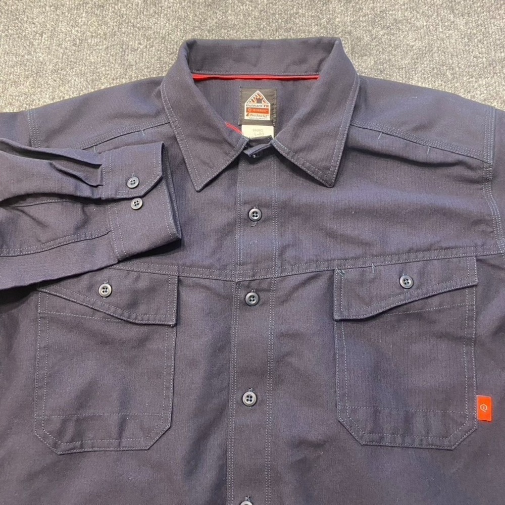 Bulwark FR Westex G2 Ripstop Heavyweight  1Q Series Shirt Double Pocket Mens L